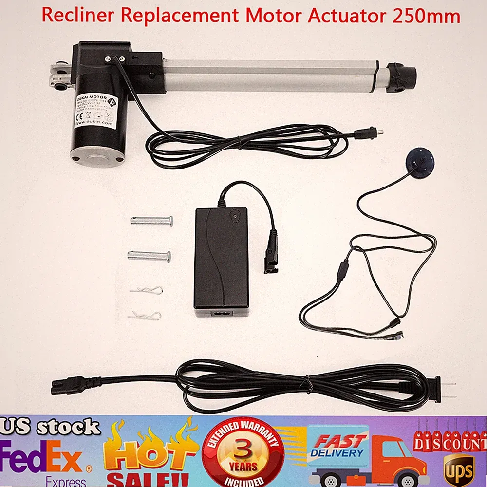 24V 250mm Electric Recliner Motor Replaces Kit Lift Chair DC Motor Actuator IP44