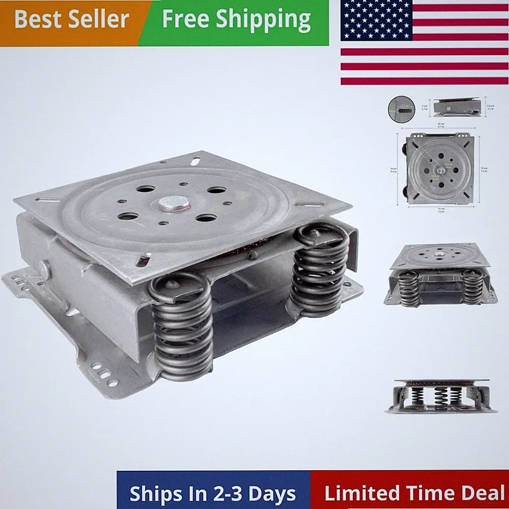 8.25" Swivel Rocker Plate Replacement Mechanism - Restore Recliner, Chair, Fu...