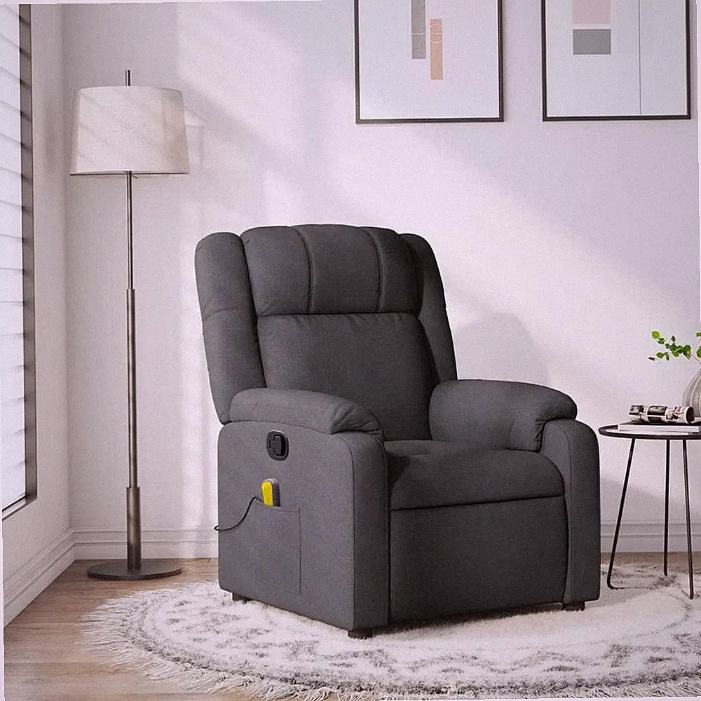 Massage Recliner Chair Dark Gray